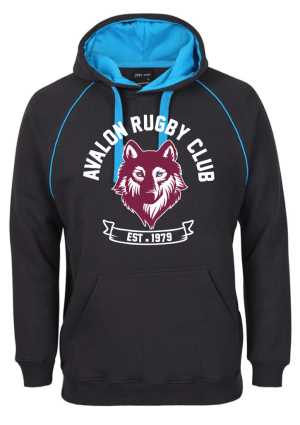 Avalon RFC Hoodie Black/Aqua Kids